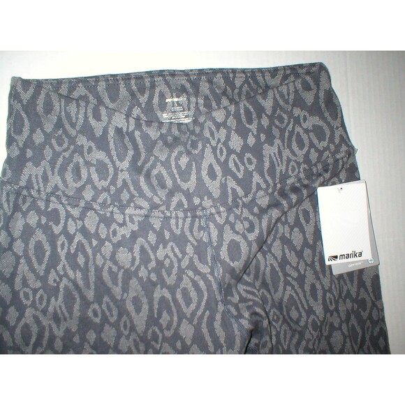 Womens L Marika Gray Dark Yoga Pilates Warm Leggings Pants New NWT Dry Wik Run - Picture 3 of 6